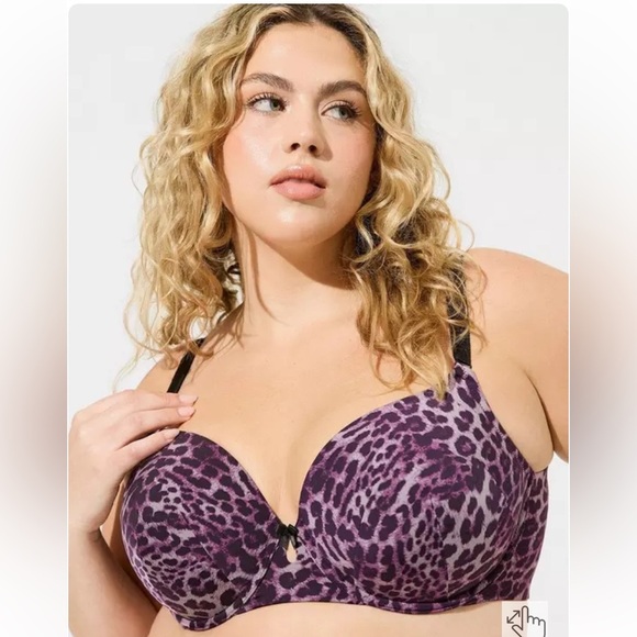 Torrid Curve Animal Print Non Padded Bra Size 40D - Picture 1 of 9